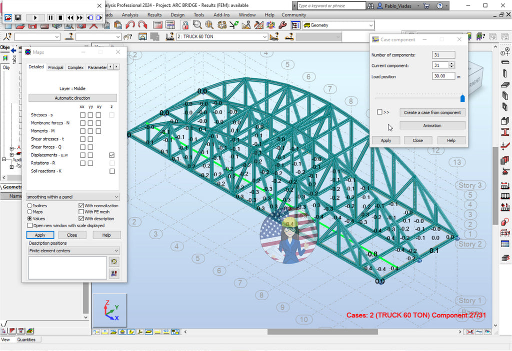 Autodesk Robot 2024 Tutorial. Bridges Level I Virginia ELearning